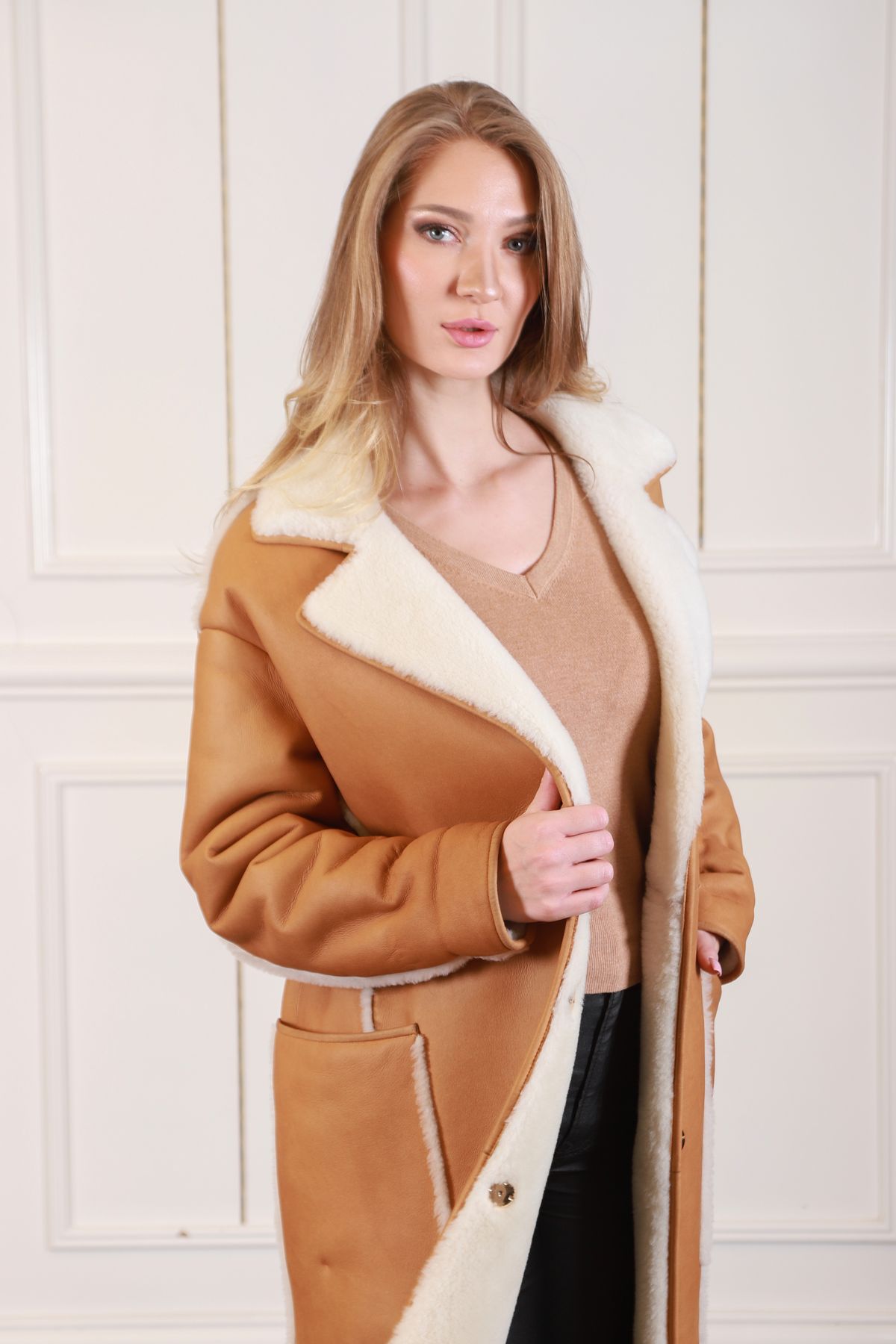 Türkiye'den koyun derisi montlar: modern moda ve stil